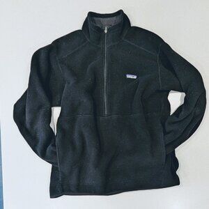 Patagonia Synchilla Marsupial, black capilene fleece jacket, XL - early 2000s